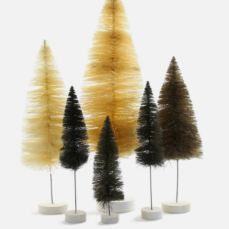 Bottle Brush Tree Set Neutral GRAY Home + Lifestyle