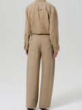 Brynn Drawstring Linen Trouser Gobi Linen | Citizens of Humanity