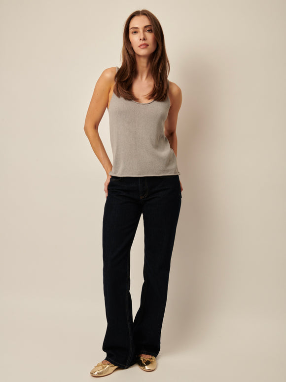 Mckena Knit Tank Overcast | LINE