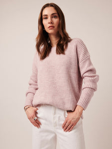 Annalise Sweater Crepe Pink | LINE