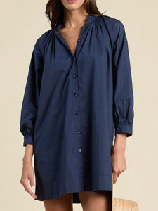 Angeline Dress Navy | Trovata
