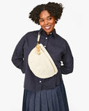 Grande Fanny Cream Woven Checker | Clare V.