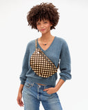 Grand Fanny Oat Gingham Woven | Clare V.
