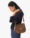 Turnlock Louis w/ Top Handle Choco Bar | Clare V.