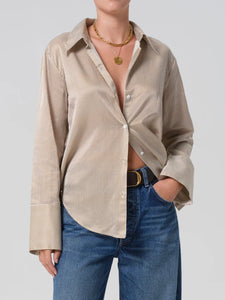 Camilla Shirt Bronze Stripe | Citizens of Humanity