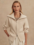 Enrico Knit Jacket Silver Birch | Varley