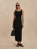 Cusack Knit Dress Black | Varley