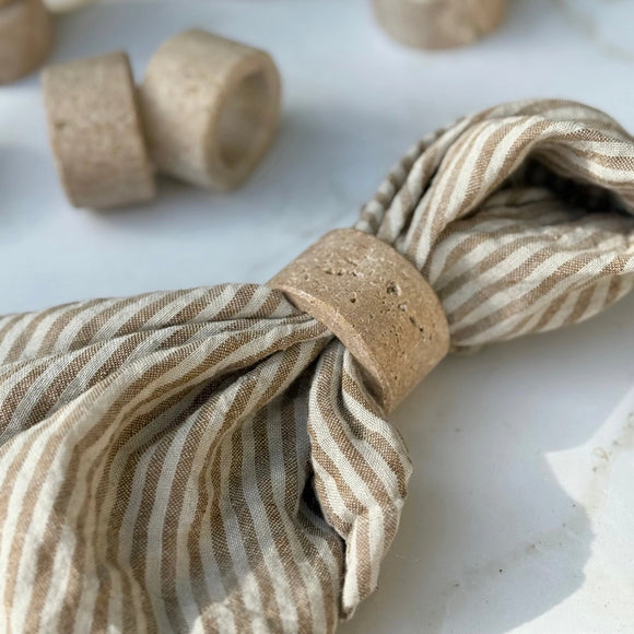 Travertine Napkin Ring