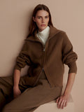 Enrico Knit Jacket Teak Olive | Varley