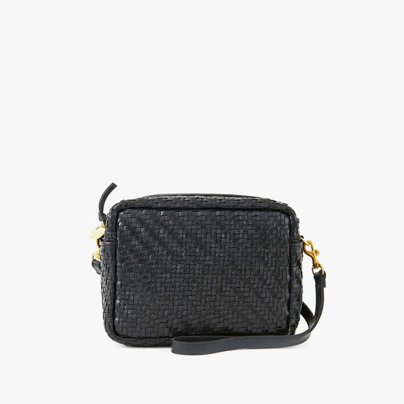 Midi Sac Woven Zig-Zag Black | Clare V.