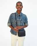 Midi Sac Woven Zig-Zag Black | Clare V.