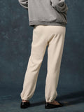 The Fleece Sport Sweatpant Washed White | The Great.