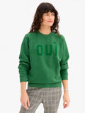 Sweatshirt Flocked Oui | Clare V.
