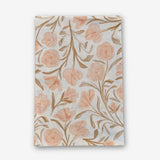 Pink Floral Linen Tea Towel