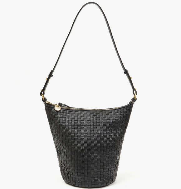 Petit Jeanne Black Woven Checker | Clare V.
