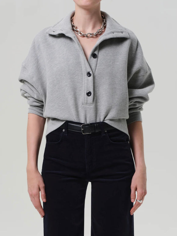 Mirelle Funnel Neck Heather Grey | Citizens of Humanity