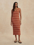 Yuna Scallop Knit Dress Anise | Varley