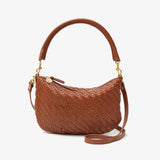 Petit Moyen Hazelnut Woven Zig-Zag | Clare V.