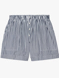 The Boxer Short Navy Studio Stripe | The Great.
