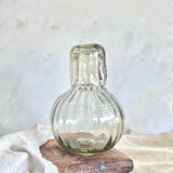 Handblown Fluted Carafe Set