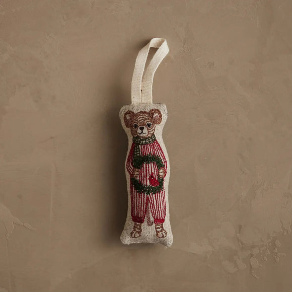 Mouse w/ Wreath Ornament | Coral & Tusk