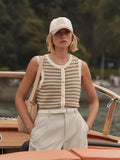 Aura Knit Top Egret/Golden Olive | Varley