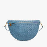 Grande Fanny Desert Blue Woven Zig-Zag | Clare V.