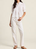 Jess Blouse White Eyelet | Trovata