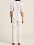 Jess Blouse White Eyelet | Trovata