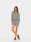 Starla Short Black Sand Check | XiRENA
