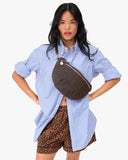 Grande Fanny Chocolate Rattan | Clare V.