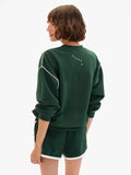 Le Jogging Short Deep Forest w/ Cream Piping | Clare V.
