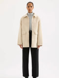 Levi Wool Coat Oat | Nude Lucy