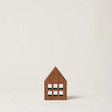 Crafted Wooden Houses Walnut | Farmhouse Pottery
