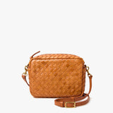 Midi Sac Natural Diagonal Woven | Clare V.