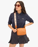 Midi Sac Natural Diagonal Woven | Clare V.