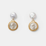 Catriona Drop Earrings White Pearl | Chan Luu