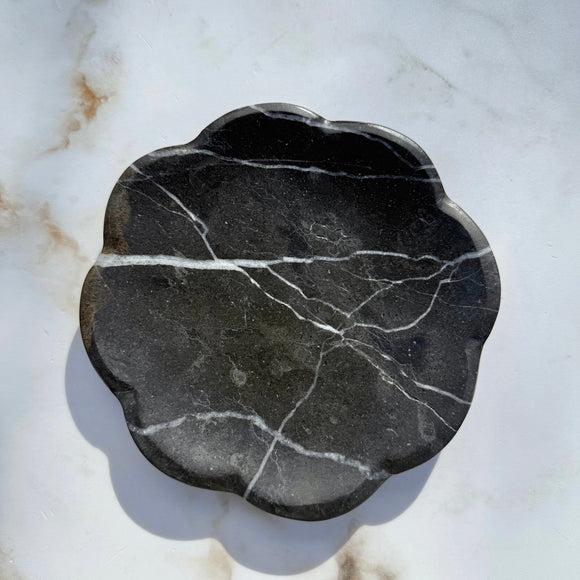 Belle Black Marble Tray