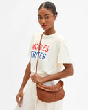 Petit Moyen Hazelnut Woven Zig-Zag | Clare V.
