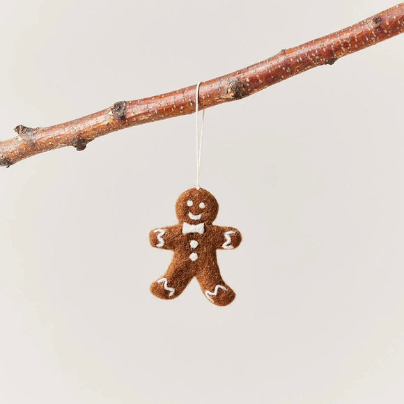 Felt Gingerbread Ornament | Farmhouse Pottery