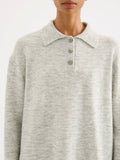 Dallas Rugby Knit Grey Marle | Nude Lucy