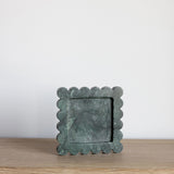 Green Marble Scalloped Tray