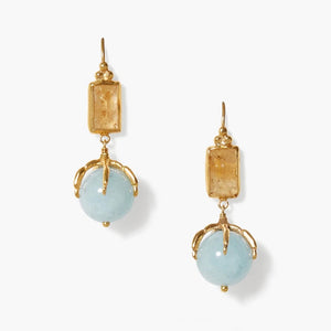Lark Drop Earrings Citrine Mix | Chan Luu