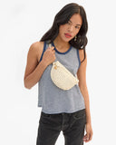 Petite Fanny Cream Rattan | Clare V.