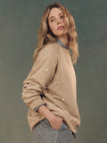 Slouch Sweatshirt w/ Daisy Embroidery | The Great.