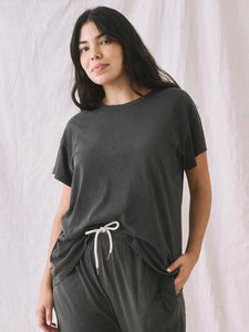 The Boxy Crew Washed Black | The Great.