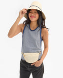 Petite Fanny Cream Rattan | Clare V.