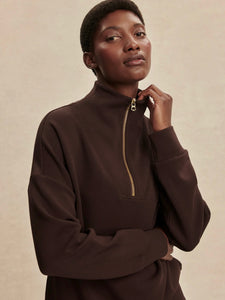Hawley Half Zip Sweats Coffee Bean | Varley