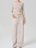 Brynn Drawstring Trouser Pale Stone | Citizens of Humanity