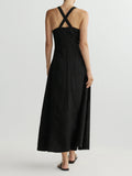 Danika Dres Black Linen | DL 1961